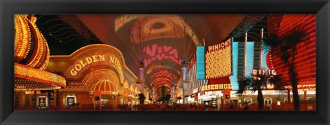 Framed Fremont Street Las Vegas NV USA Print