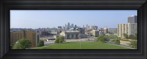 Framed Aerial View of Kansas City, Missouri Print