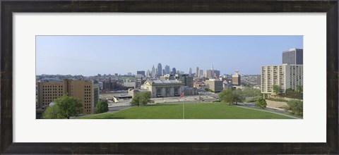 Framed Aerial View of Kansas City, Missouri Print