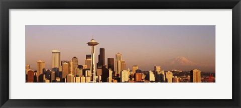 Framed Skyline, Seattle, Washington State, USA Print