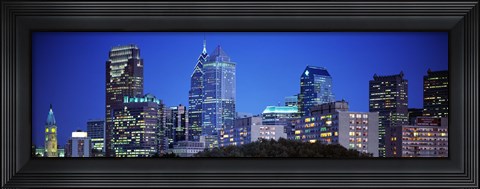 Framed Night, Philadelphia, Pennsylvania, USA Print