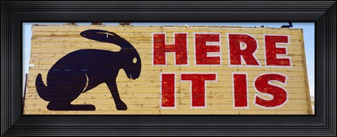Framed Jack Rabbit Trading Post Sign Joseph City AZ Print