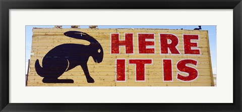 Framed Jack Rabbit Trading Post Sign Joseph City AZ Print