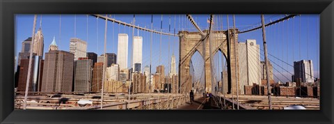 Framed Brooklyn Bridge Manhattan New York NY USA Print