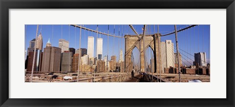 Framed Brooklyn Bridge Manhattan New York NY USA Print