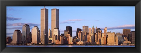 Framed Skyline with World Trade Center Print