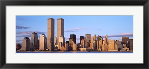 Framed Skyline with World Trade Center Print