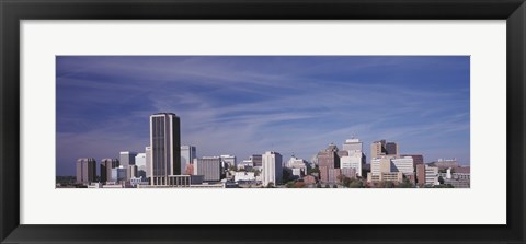 Framed Richmond, Virginia Skyline Print