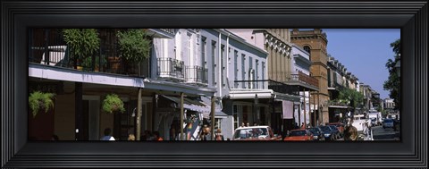 Framed Buildings in a city, French Quarter, New Orleans, Louisiana, USA Print
