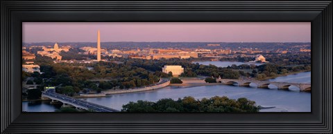 Framed Aerial, Washington DC, District Of Columbia, USA Print