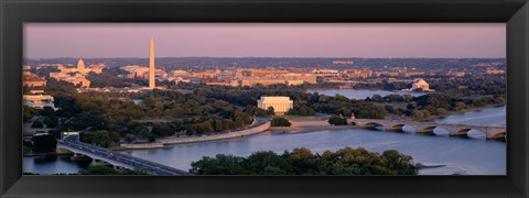 Framed Aerial, Washington DC, District Of Columbia, USA Print