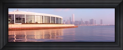 Framed Building Structure Near The Lake, Shedd Aquarium, Chicago, Illinois, USA Print