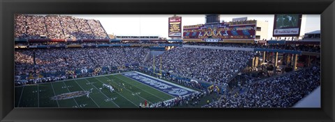 Framed High angle view of a football stadium, Sun Devil Stadium, Arizona State University, Tempe, Maricopa County, Arizona, USA Print