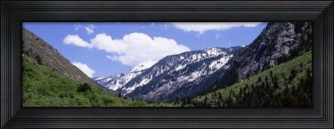 Framed Clouds over mountains, Little Cottonwood Canyon, Salt Lake City, Utah, USA Print