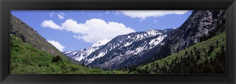 Framed Clouds over mountains, Little Cottonwood Canyon, Salt Lake City, Utah, USA Print