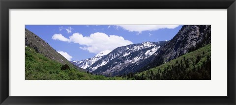 Framed Clouds over mountains, Little Cottonwood Canyon, Salt Lake City, Utah, USA Print