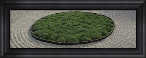 Framed High angle view of a Japanese garden, Portland, Oregon, USA Print