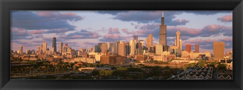 Framed Cityscape, Day, Chicago, Illinois, USA Print