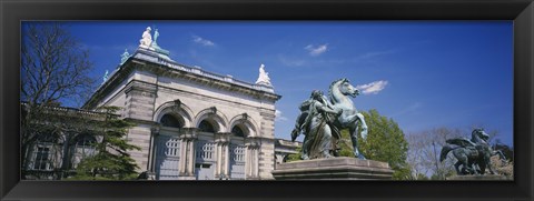 Framed Low angle view of a statue in front of a building, Memorial Hall, Philadelphia, Pennsylvania, USA Print