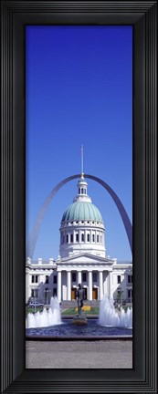 Framed Old Courthouse &amp; St Louis Arch St Louis MO USA Print