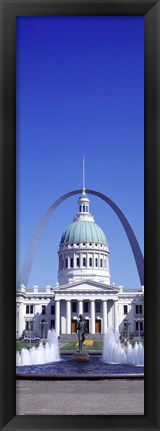 Framed Old Courthouse &amp; St Louis Arch St Louis MO USA Print