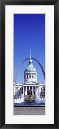 Framed Old Courthouse &amp; St Louis Arch St Louis MO USA Print