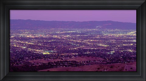 Framed Aerial Silicon Valley San Jose California USA Print