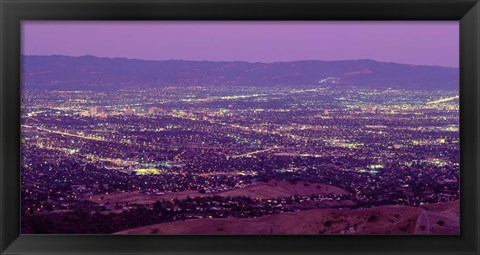 Framed Aerial Silicon Valley San Jose California USA Print