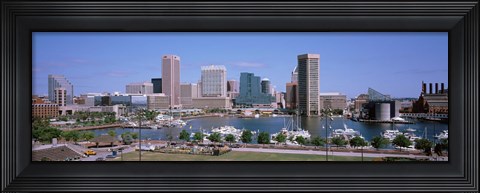 Framed Inner Harbor Skyline Baltimore MD USA Print