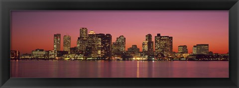 Framed Sunset Boston MA Print