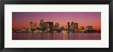 Framed Sunset Boston MA Print