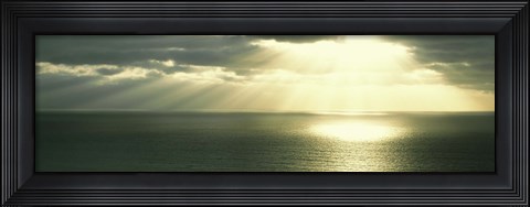 Framed Sunset Pacific Ocean San Diego CA USA Print