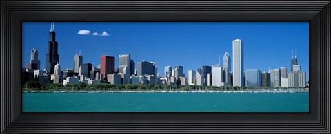 Framed Skyline Chicago IL USA Print