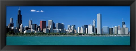 Framed Skyline Chicago IL USA Print