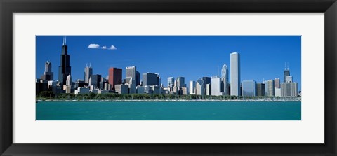 Framed Skyline Chicago IL USA Print