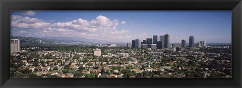 Framed High angle view of a cityscape, Century city, Los Angeles, California, USA Print