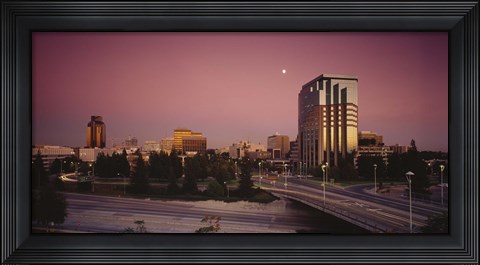 Framed Buildings in a city, Sacramento, California, USA Print