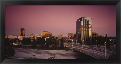 Framed Buildings in a city, Sacramento, California, USA Print