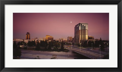 Framed Buildings in a city, Sacramento, California, USA Print