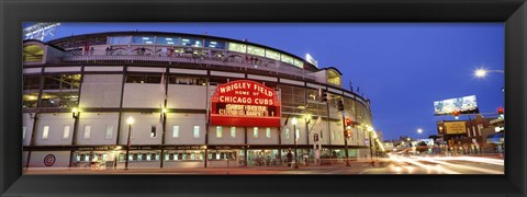 Framed USA, Illinois, Chicago, Cubs, baseball Print