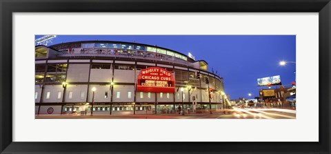 Framed USA, Illinois, Chicago, Cubs, baseball Print