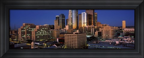 Framed Los Angeles, Night Sky Print