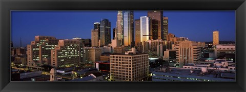 Framed Los Angeles, Night Sky Print