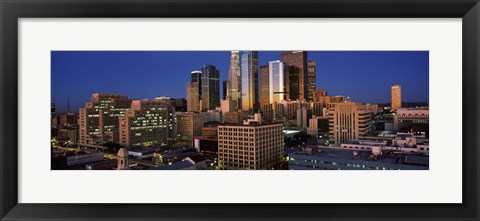 Framed Los Angeles, Night Sky Print