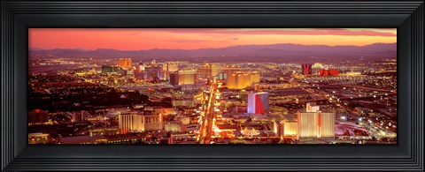 Framed Aerial Las Vegas NV USA Print