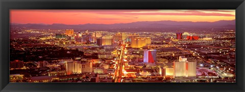 Framed Aerial Las Vegas NV USA Print