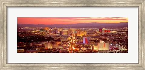 Framed Aerial Las Vegas NV USA Print