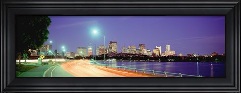 Framed USA, Massachusetts, Boston, Highway along Charles River Print