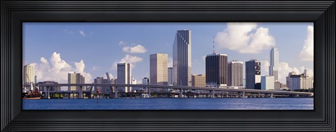 Framed Buildings at the waterfront, Miami, Florida, USA (close-up) Print