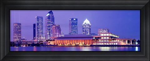 Framed Building at the waterfront, Tampa, Florida, USA Print